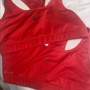 Nike dri-fit sports bras 2 for 10 (both size M)